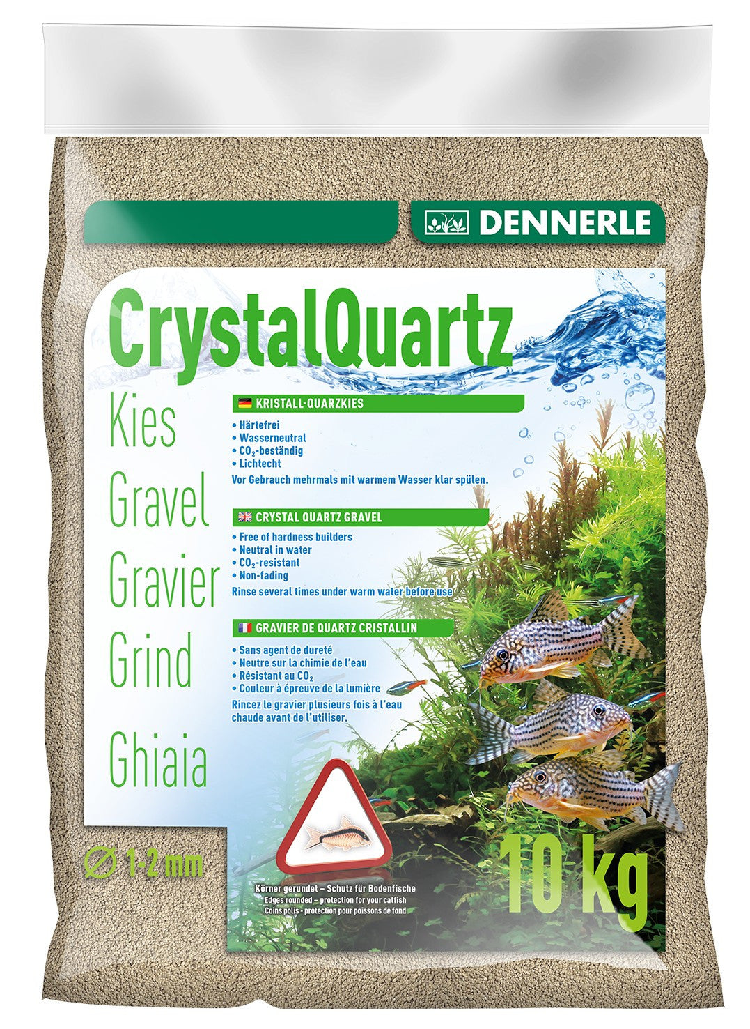 Crystal Quartz - naravno bel - fishbox