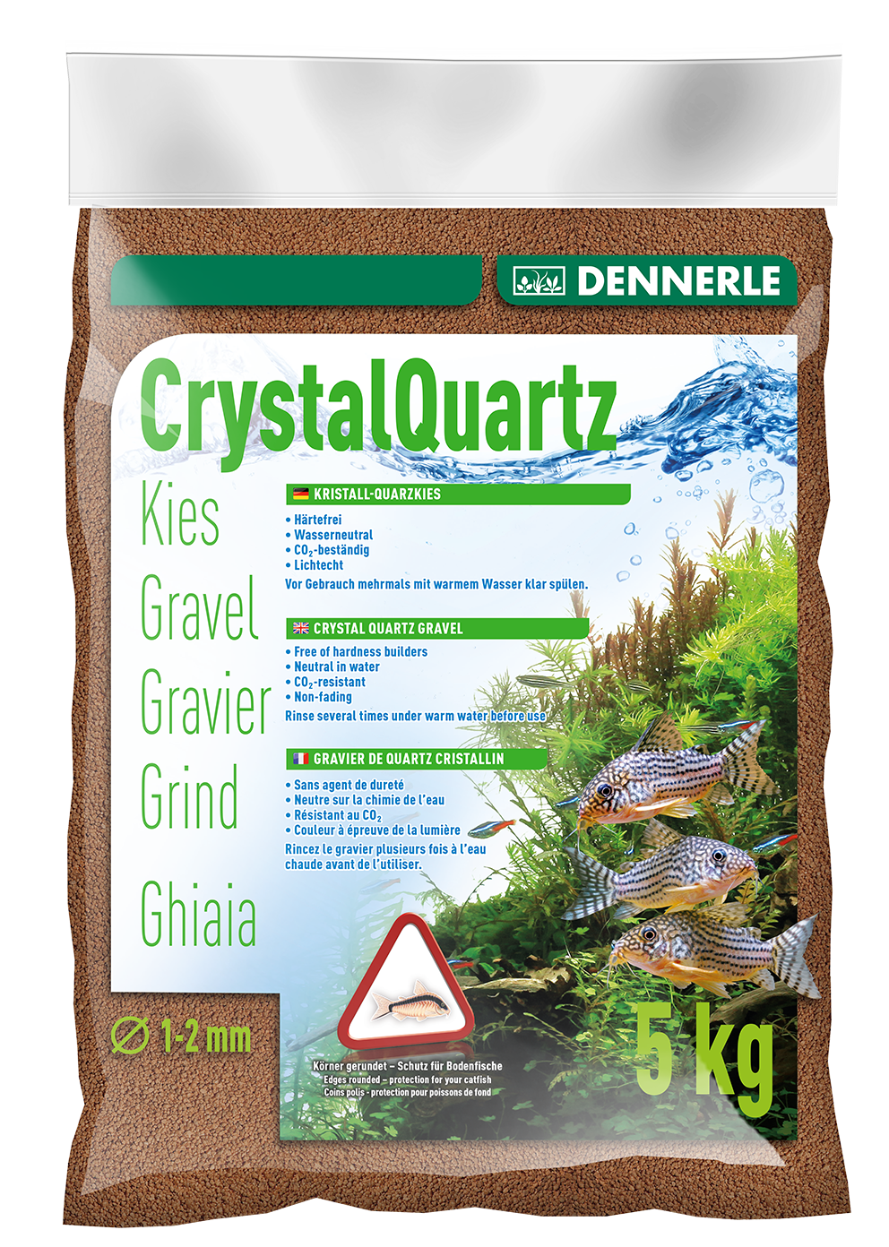 Crystal Quartz - svetlo rjav - fishbox