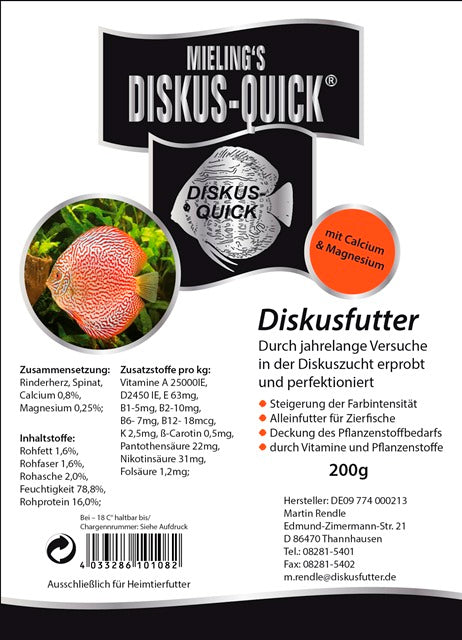 MIELING'S DISKUS-QUICK, 200 g - fishbox