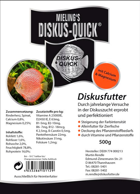 MIELING'S DISKUS-QUICK, 500 g - fishbox