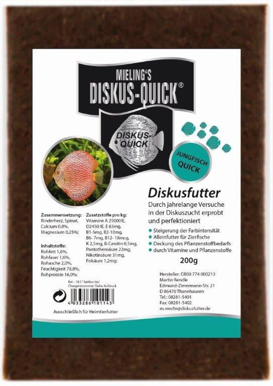 MIELING'S DISKUS-QUICK JUNGFISH, 200 g - fishbox