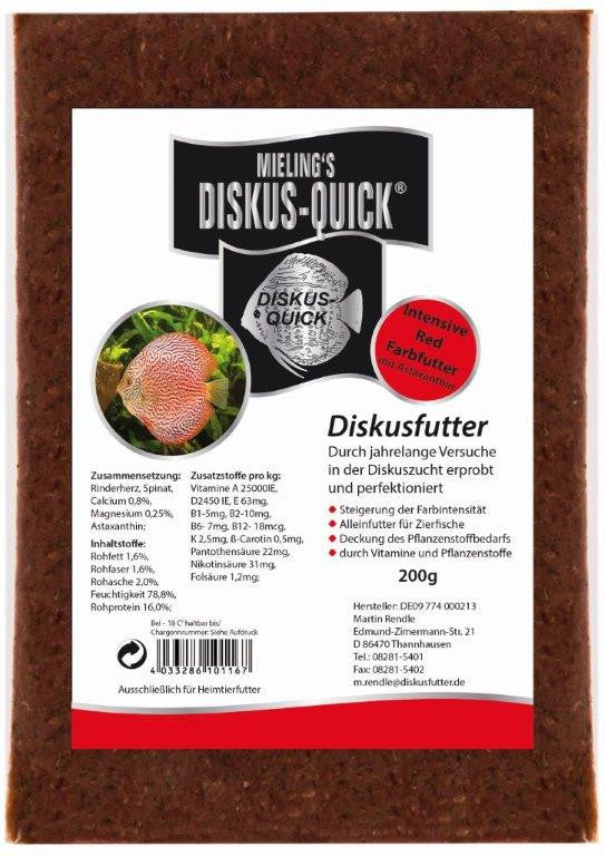 MIELING'S DISKUS-QUICK RED, 200 g - fishbox