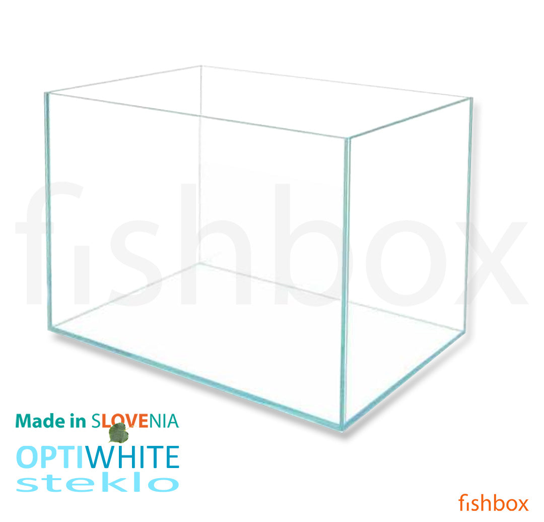 Steklen akvarij, OPTIWHITE steklo - fishbox